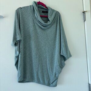 Layla Jayde 3/4 Sleeve Cowl Neck Knit Sweater Teal Small Petite